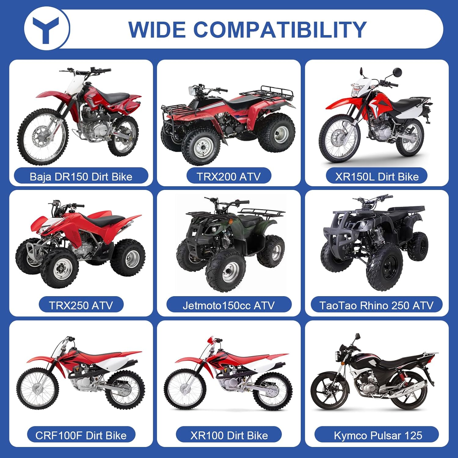 YOXUFA PZ27 Carburetor Kit Replacement for TaoTao Apollo 125cc 150cc 200cc 250cc ATV Dirt Pit Bike Go Kart 4 Stroke Zongshen TRX200 Gio Sunl Viper Lifan Chinese Quad 4 Wheeler Parts
