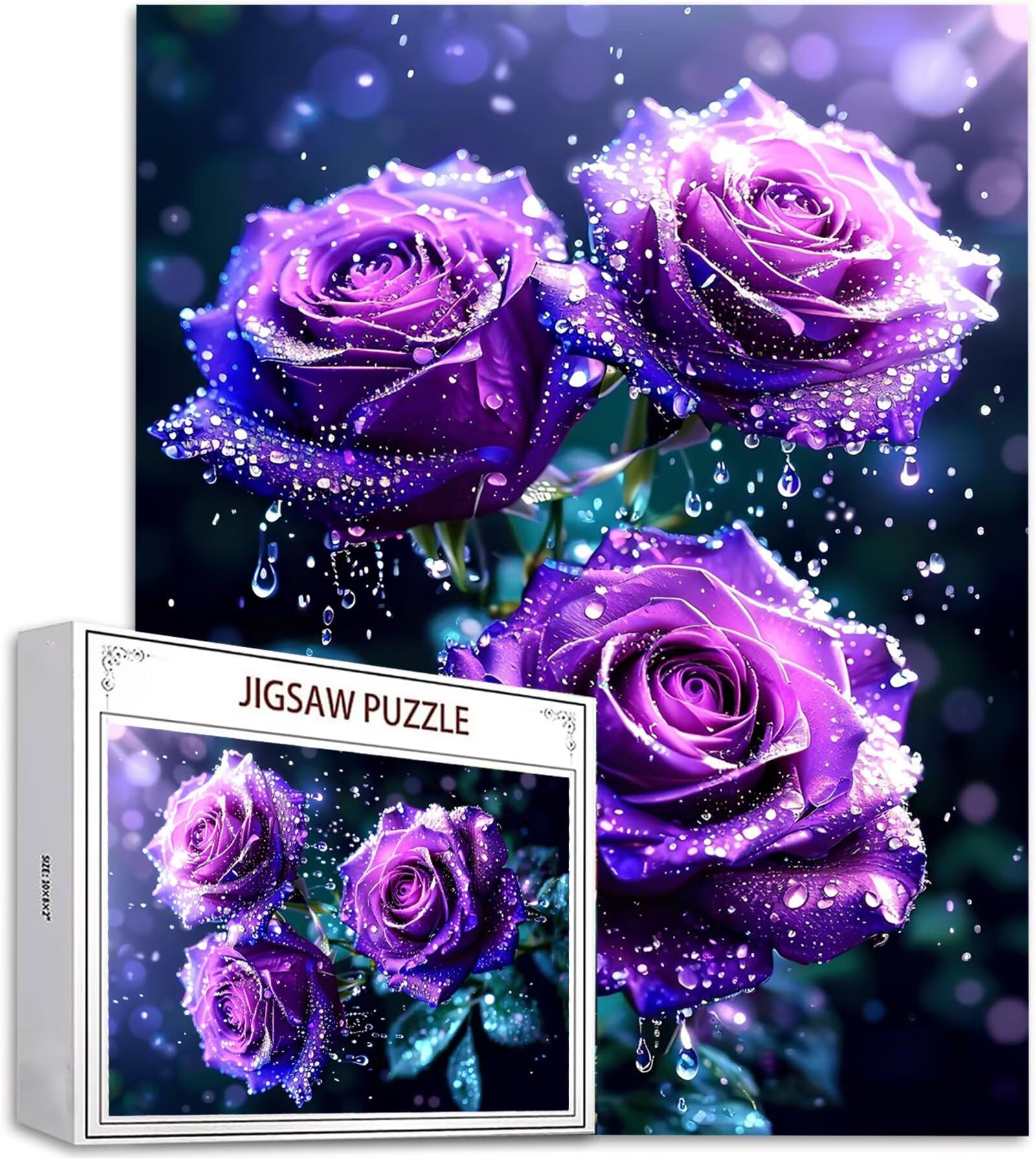 Puzzle 2000 Pezzi, 3 4 5 Anni Puzzle Viola 6 7 8 Anni Giochi Educativi Sostenibili Con Motivi Per Adulti Da Gioco in Legno Di Alta Qualità Jigsaw Rosa per Gioco Familiare, 2026 Regalo Natale H-7043
