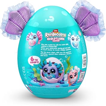 Rainbocorns Axolotlcorn Surprise ZURU, Collection Plush Toy 3+ for Girls