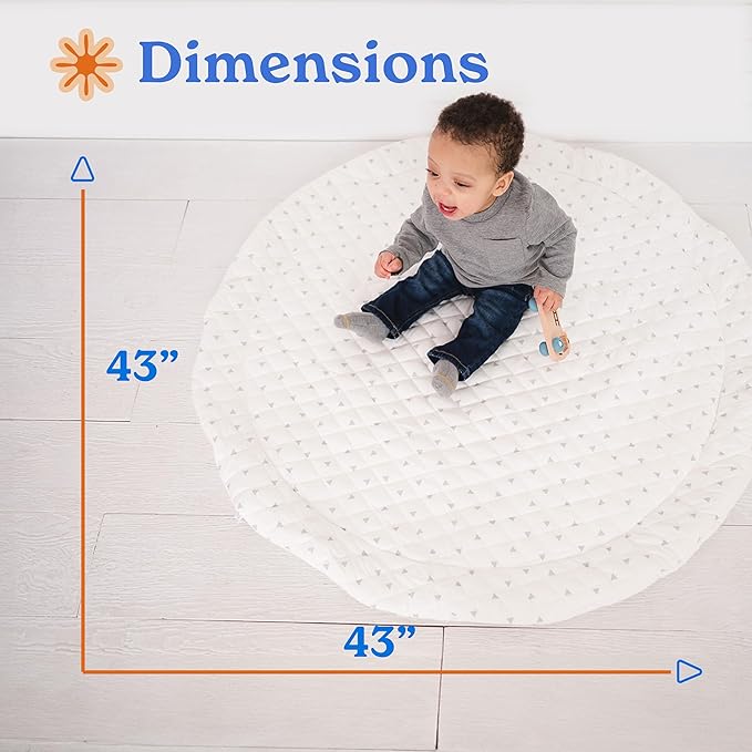 Alfombra de juego redonda para bebés, 43 pulgadas miniatura 2