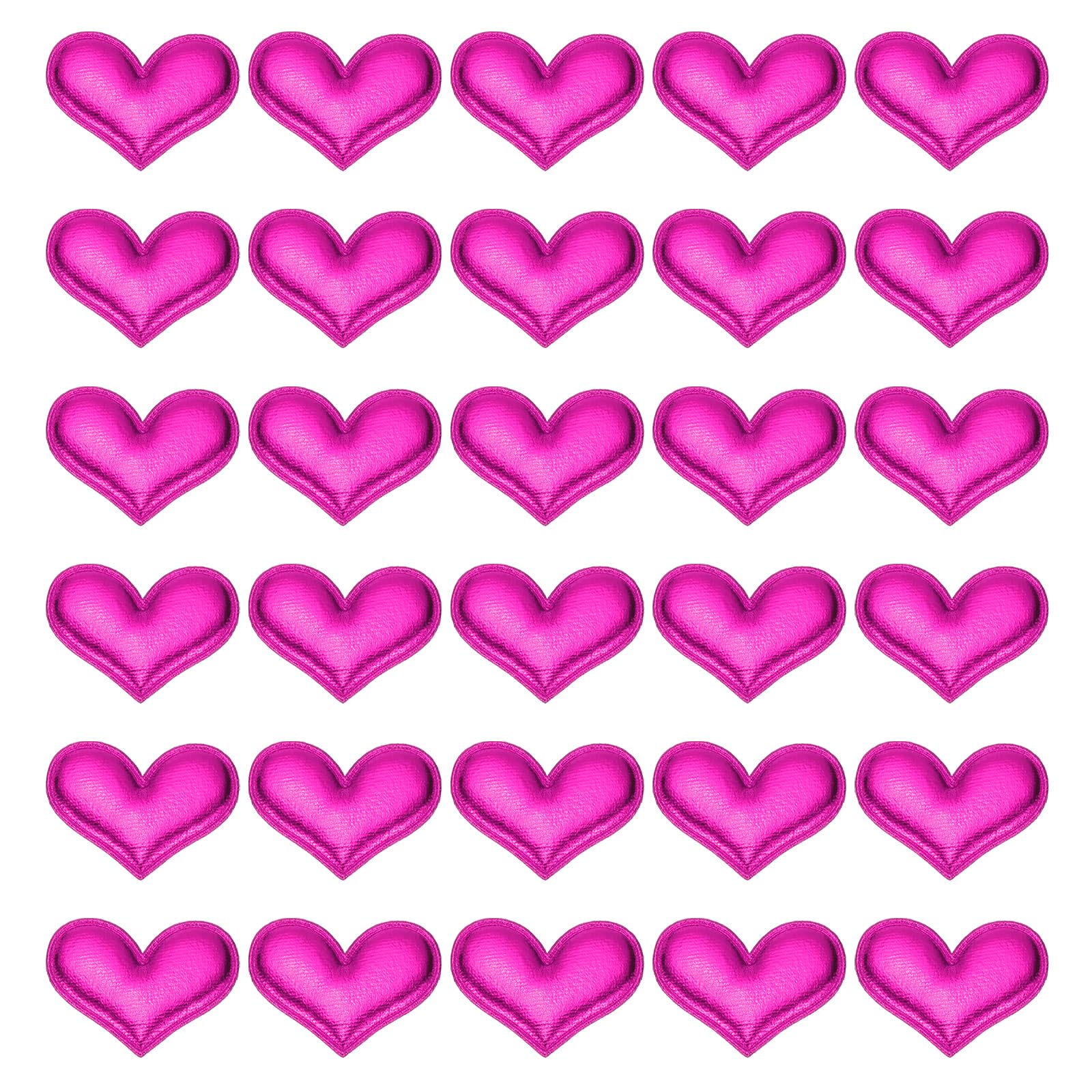 PATIKIL 50Pcs Heart Appliques Sew on Patches