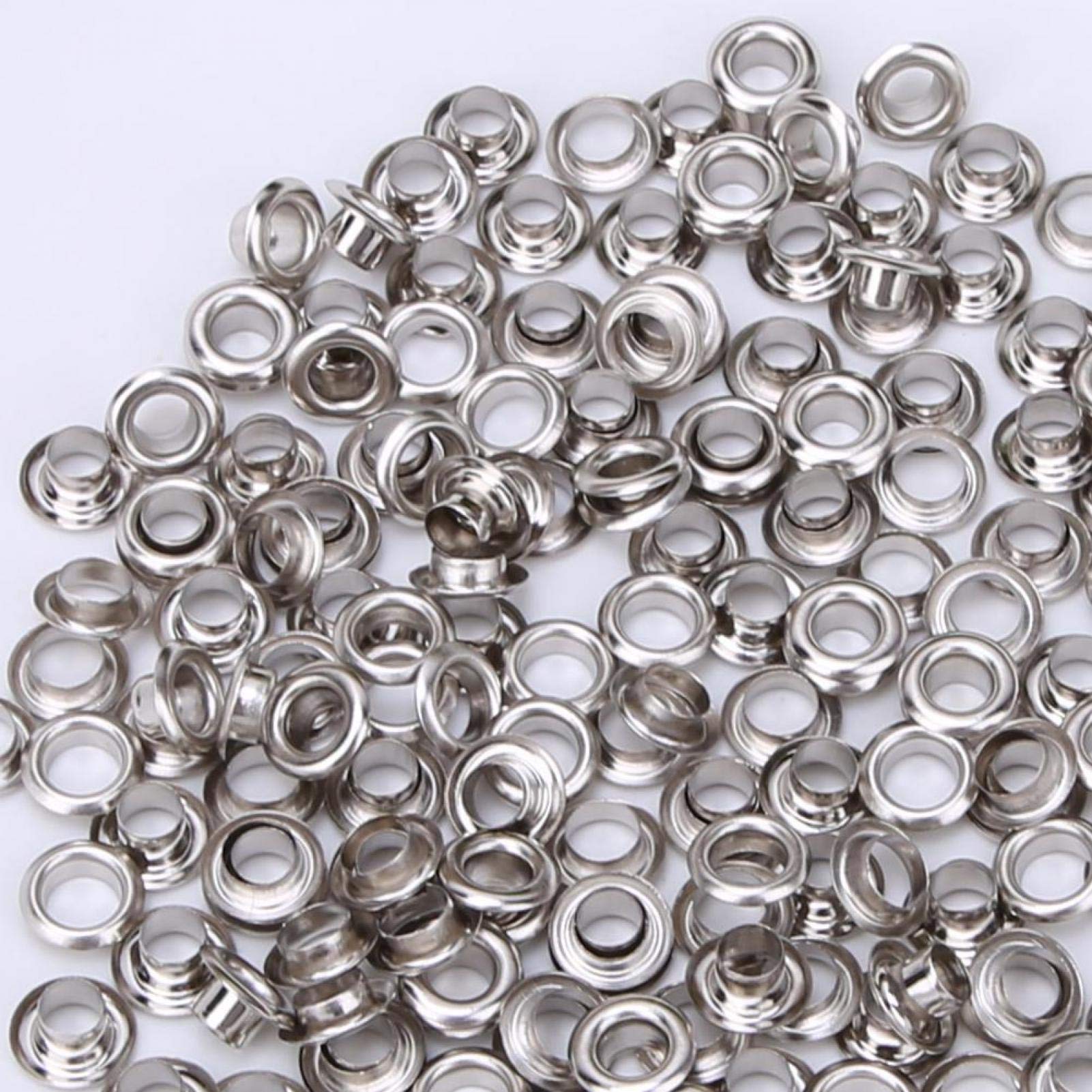 100 Set Messing Ösen Kleidertasche Zubehör Doppel Produktbild-Vorschau 5