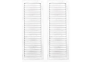 Ilyapa Rustic Farmhouse Wood Shutters for Windows Inside