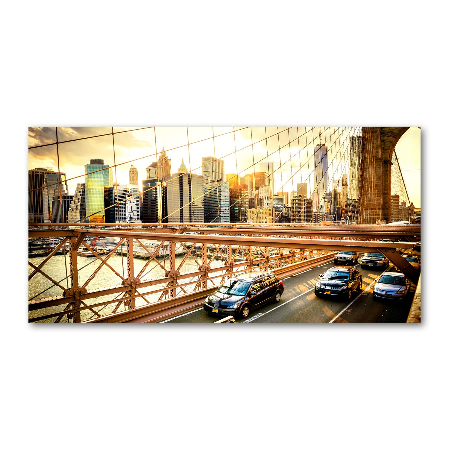 Tableau plexiglas Brooklyn 140x70 cm Amarillo déco salon