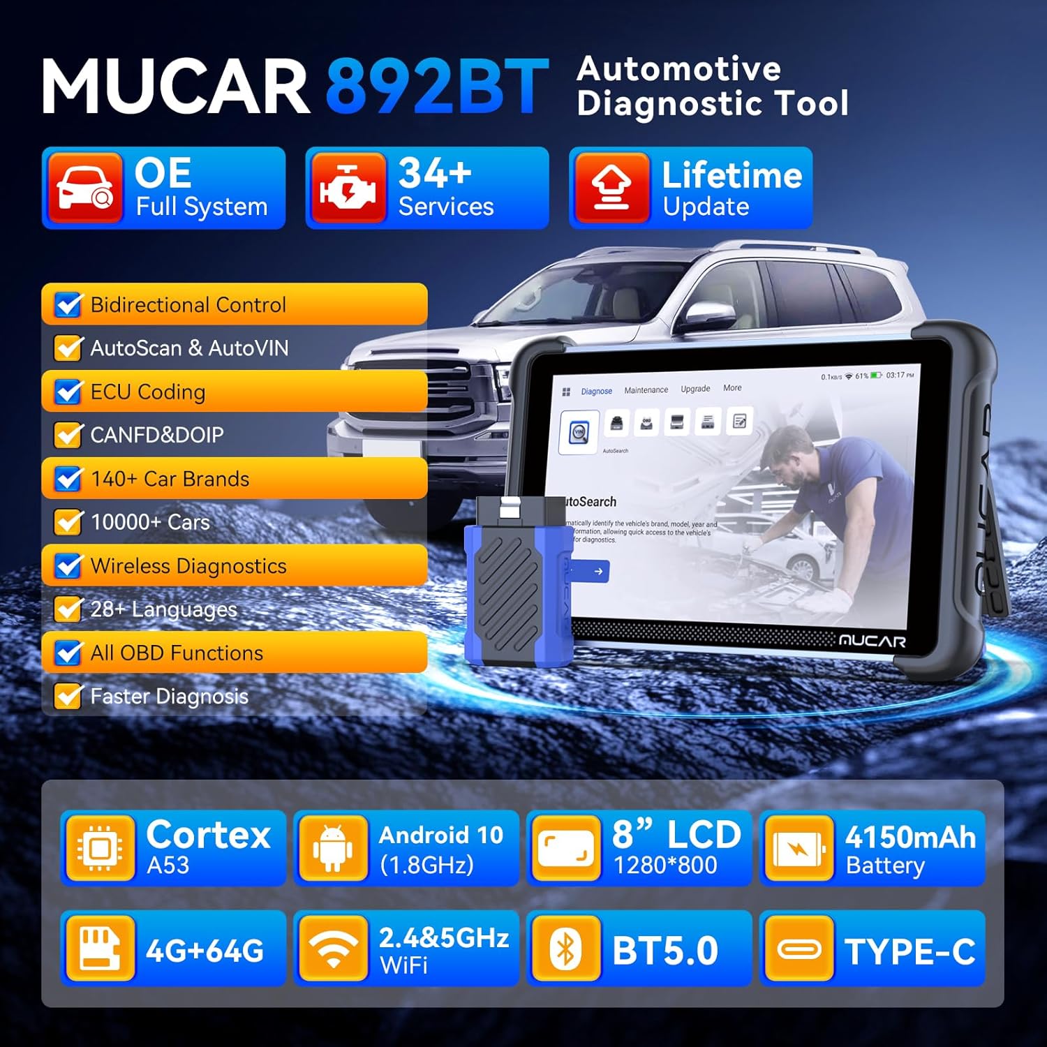 MUCAR 892BT features overview