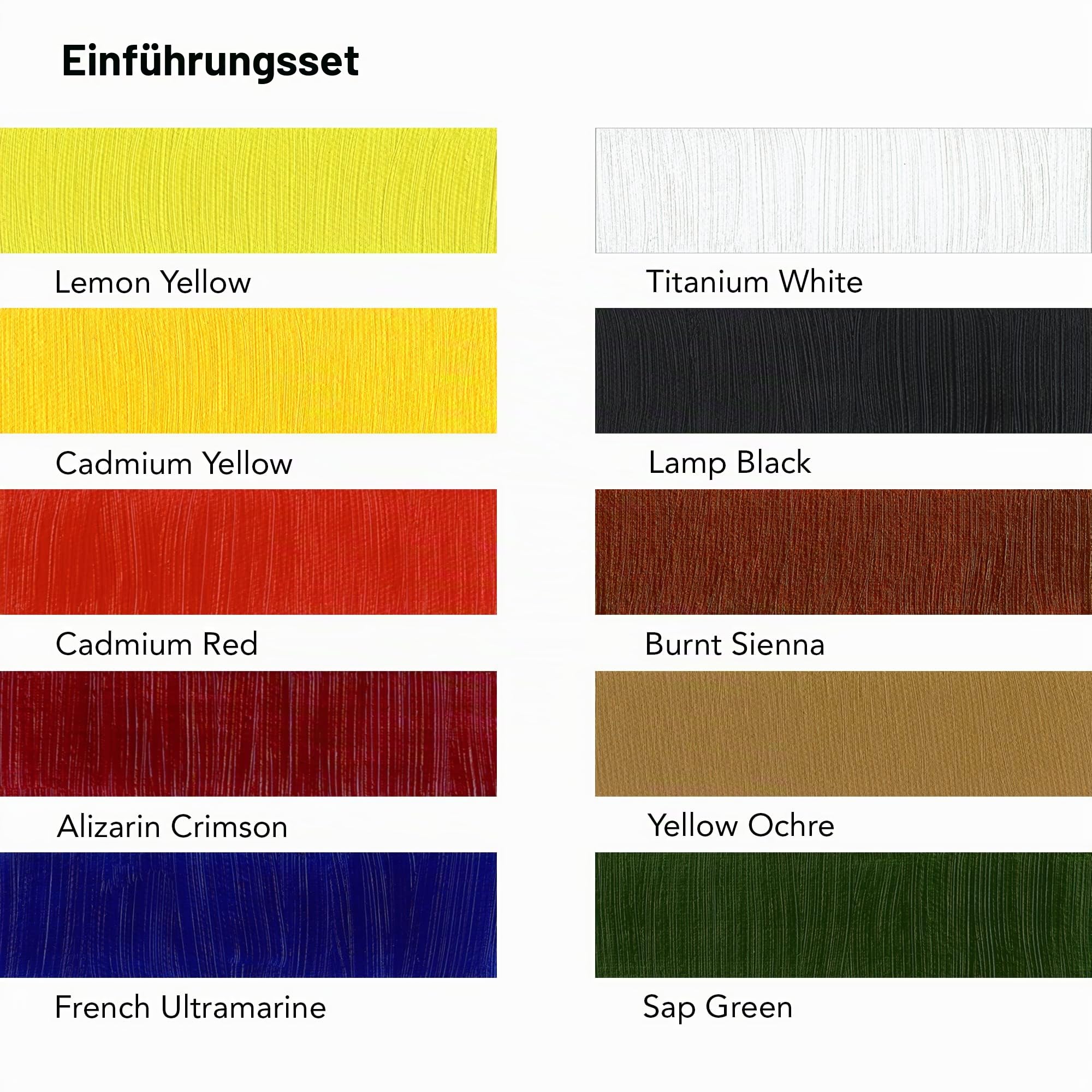 Daler Rowney Georgian Oil, Ölfarben in Premium-Qualität, Einsteigerset 10 x 22ml, multi, 10 x 22 ml