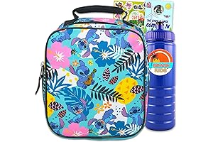 Stitch Lunch Bag Set: Kids' Insulated Lunch Box and Supplies!