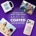 Papier de sublimation premium 8,5x11 pouce, 110 Feuilles 125G, Papier de transfert rapide de chaleur sèche pour imprimante sublimation jet d'encre, parfait pour les T-shirts, les tasses, tumblers & Autres déchets de sublimation