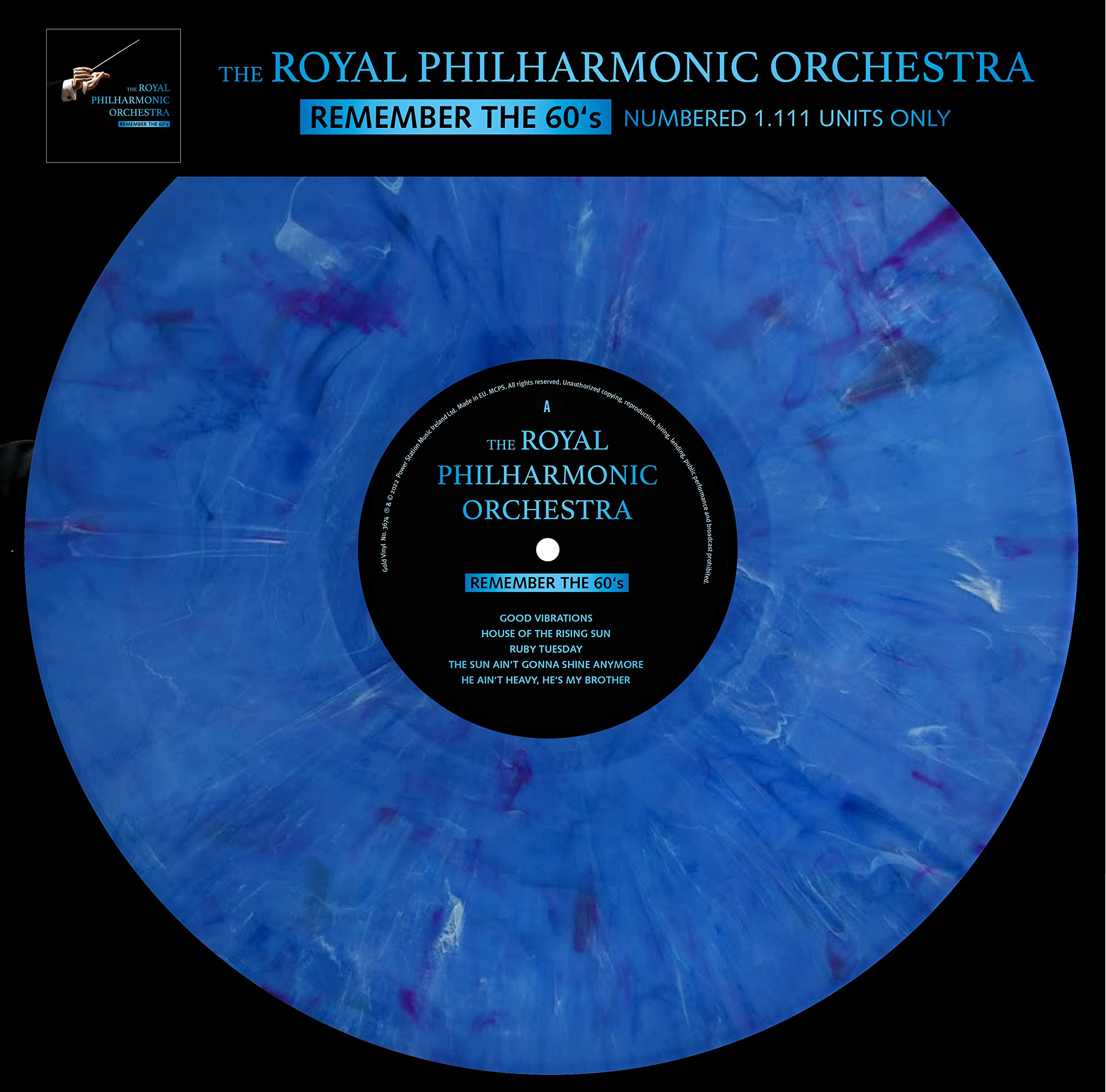 The Royal Philharmonic Orchestra - Remember The 60’s - Limitiert und 1111 Stück nummeriert - 180gr. marbled [ Limited Edition / marbled Vinyl / 180g Vinyl] [Vinyl LP]