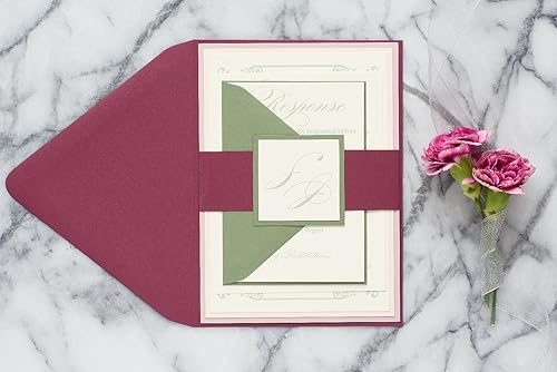 Miniatura 2 de Custom Southern Style Wedding Suite, Fall Wedding Invitation, Bohemian Invitation, Savannah Sample