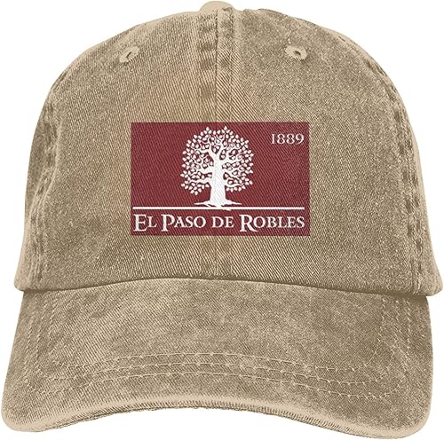 Miniatura 9 de KOSPOGO Bandera de Paso Robles, gorra de béisbol de California para hombres y mujeres, sombreros de vaquero vintage ajustables para papá