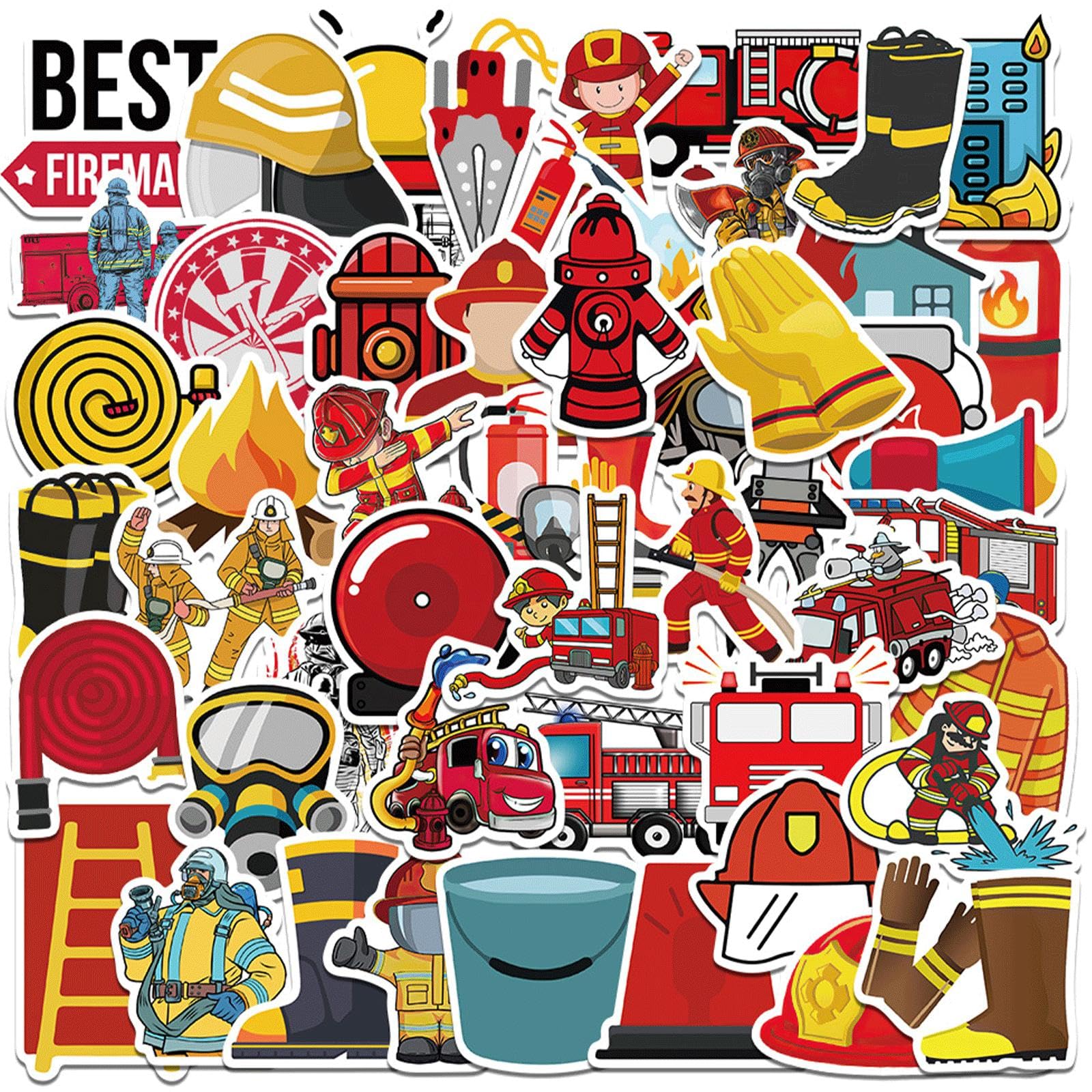 Photo 1 of ***MISSING PARTS***
100 Pcs Fire Truck Stickers Decals Waterproof Vinyl Sticker Suitable for Water Bottles,Laptop,Luggage,Teens Adults,Keyboards,Backpacks,Skateboards,Helmet,Water Bottles,Scrapbooks?Fire Stickers