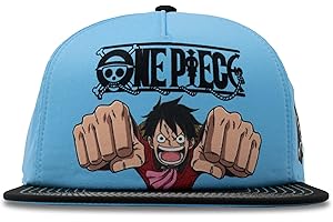 Sombrero de Luffy One Piece - Gorra de béisbol ajustable con visera...