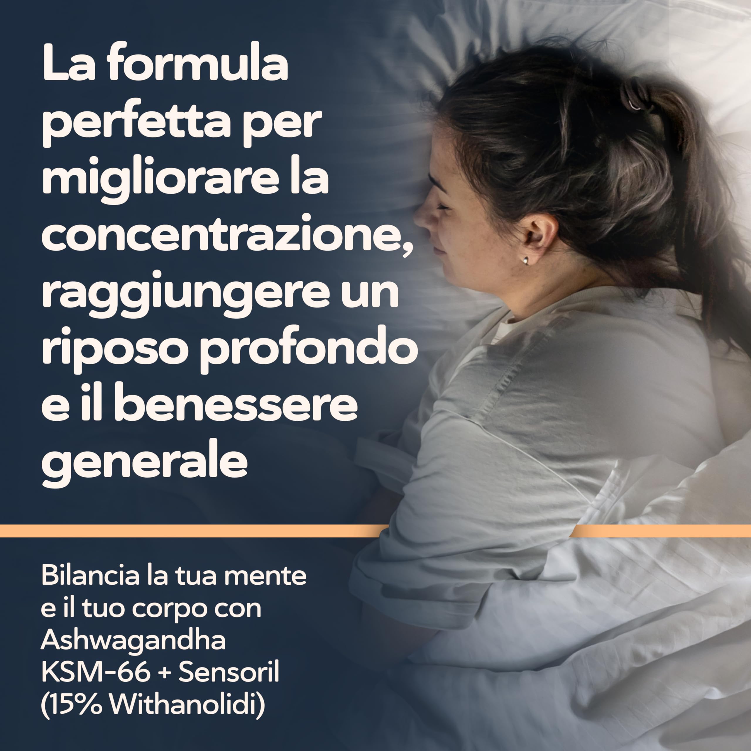 Ashwagandha KSM-66 + Sensoril (15-20% Withanolidi) Adattogeno e Nootropico per Sonno Profondo, Benessere, Energia, Cortisolo abbassare dimagrire | Fornitura di 2 Mesi