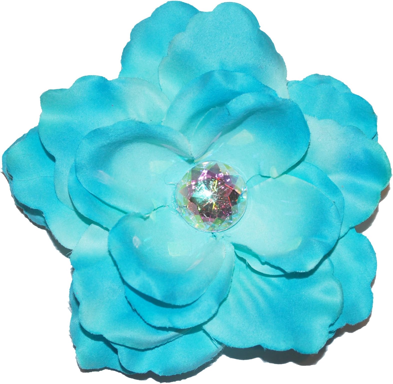 Squishy Pet Products Sprinkles Collar Accessories, Roses are Turquoise, 4-Inch, Turquoise Crystal Rose