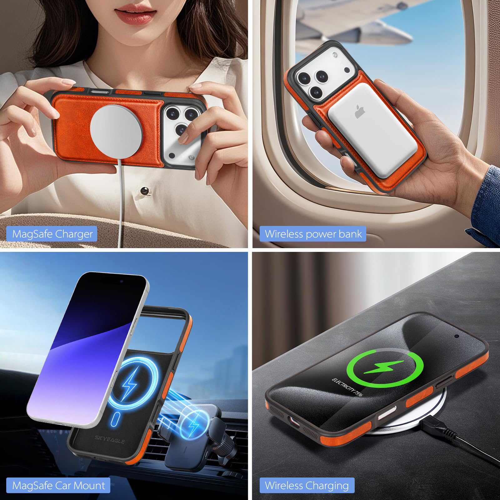 Amazon.com: SkyEagle for iPhone 17 Pro Max Wallet Case with Card