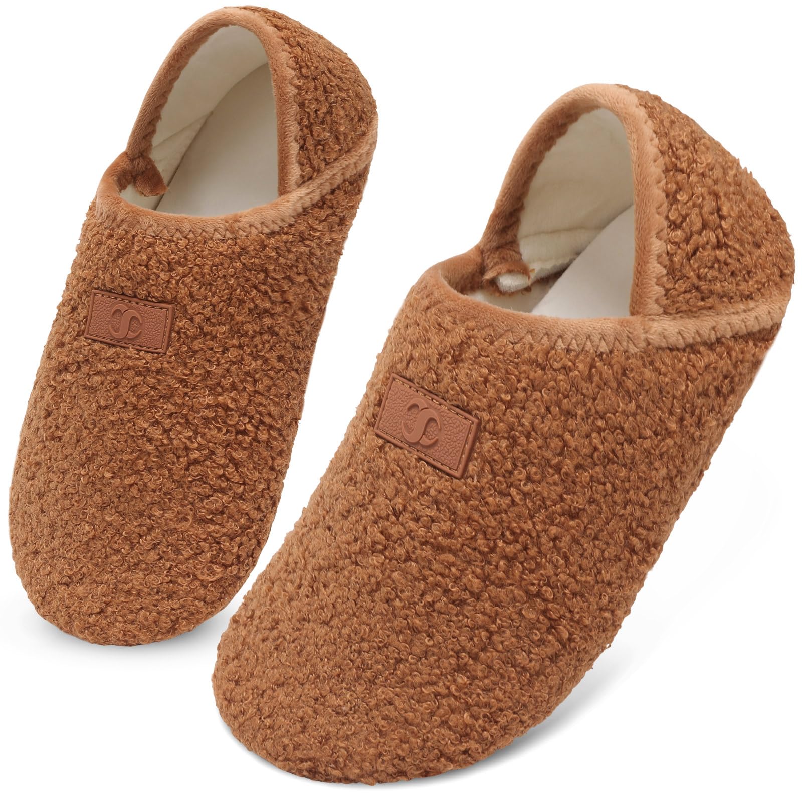 Scurtain House Slippers for Women Men House Shoes Comfy Socks Lightweight Unisex Adults Barefoot Shoes Non-Slip Travel Slippers