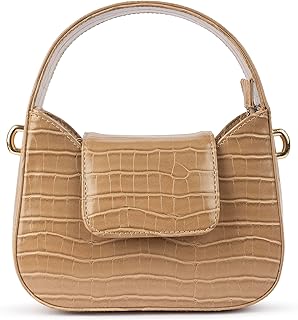 حقيبة توت من بو للنساء المحترفات باللون البيج حجم صغير