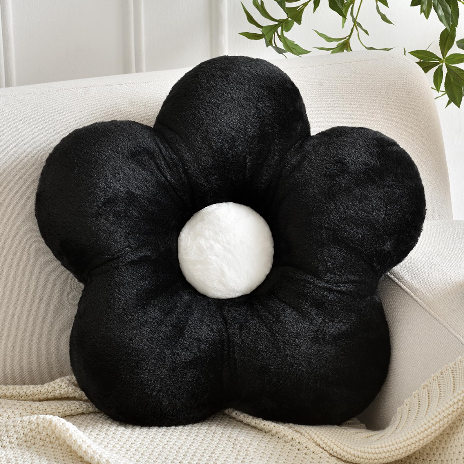 ZCNYCLAM Flower Pillows Soft Flower Shaped Pillow with Home Decorative for Couch Chair Bed Flower Floor Throw Pillows