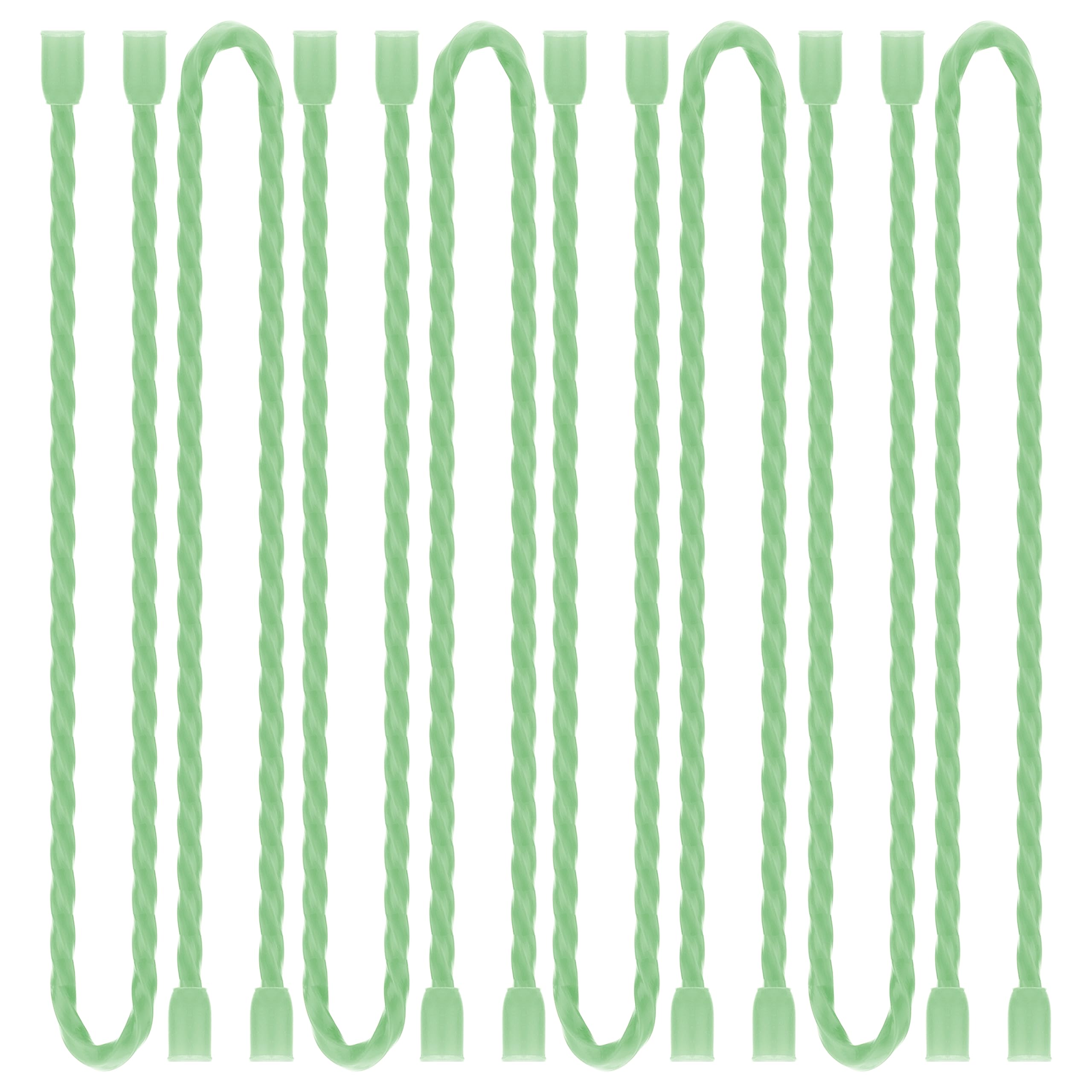 Dreamxiang 8Pcs 12-inch Silicone Cable Ties Reusable Steel-Core Silicone Twist Cable Tie Straps for Bundling and Organizing Colorful Bendable Holder