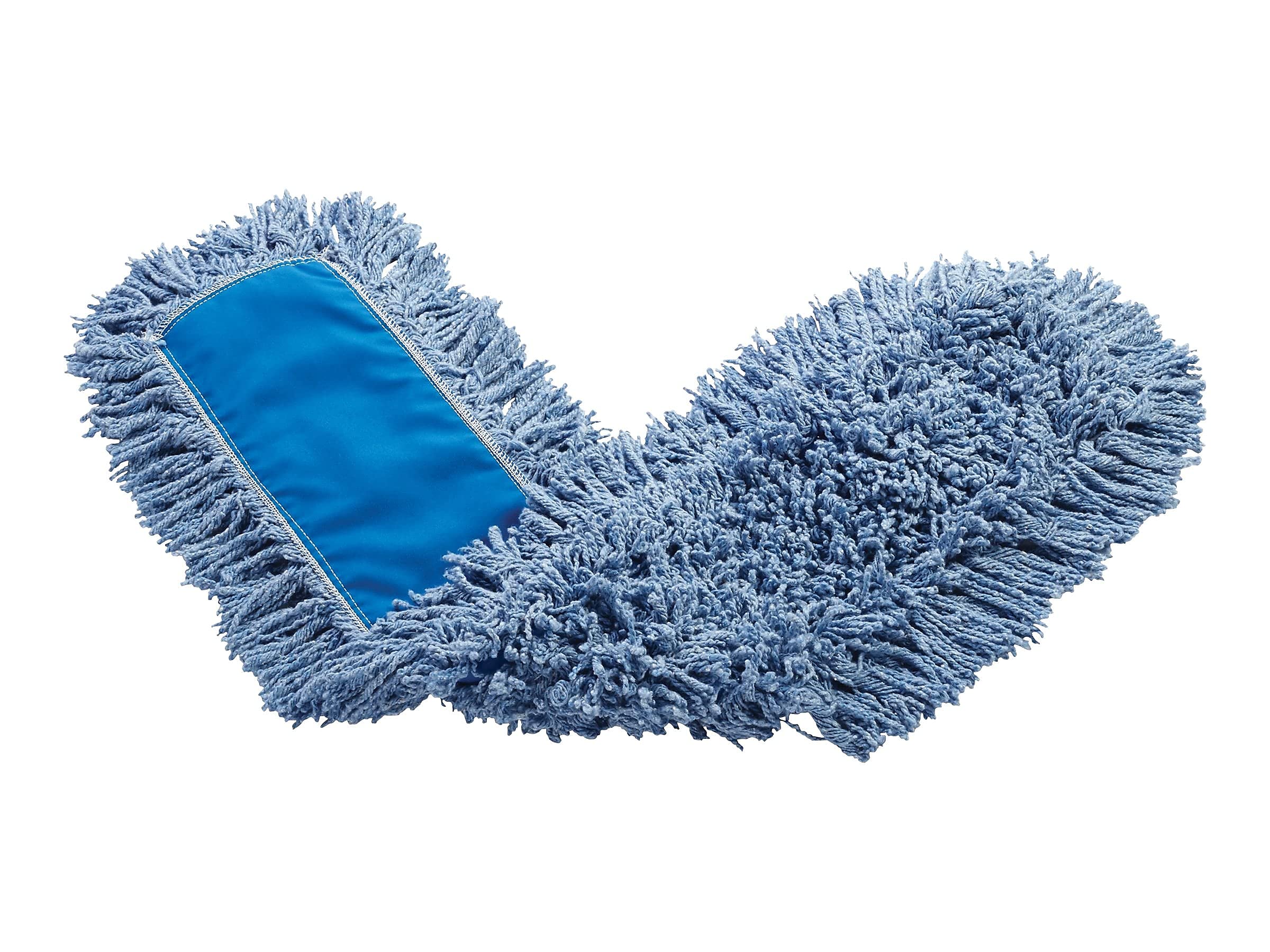 Rubbermaid Commercial Products Twisted Loop-Dust Mop Head Replacement 36-Inch Blue Cotton Refill for Industrial Use Fits Standard Size Mop Frame