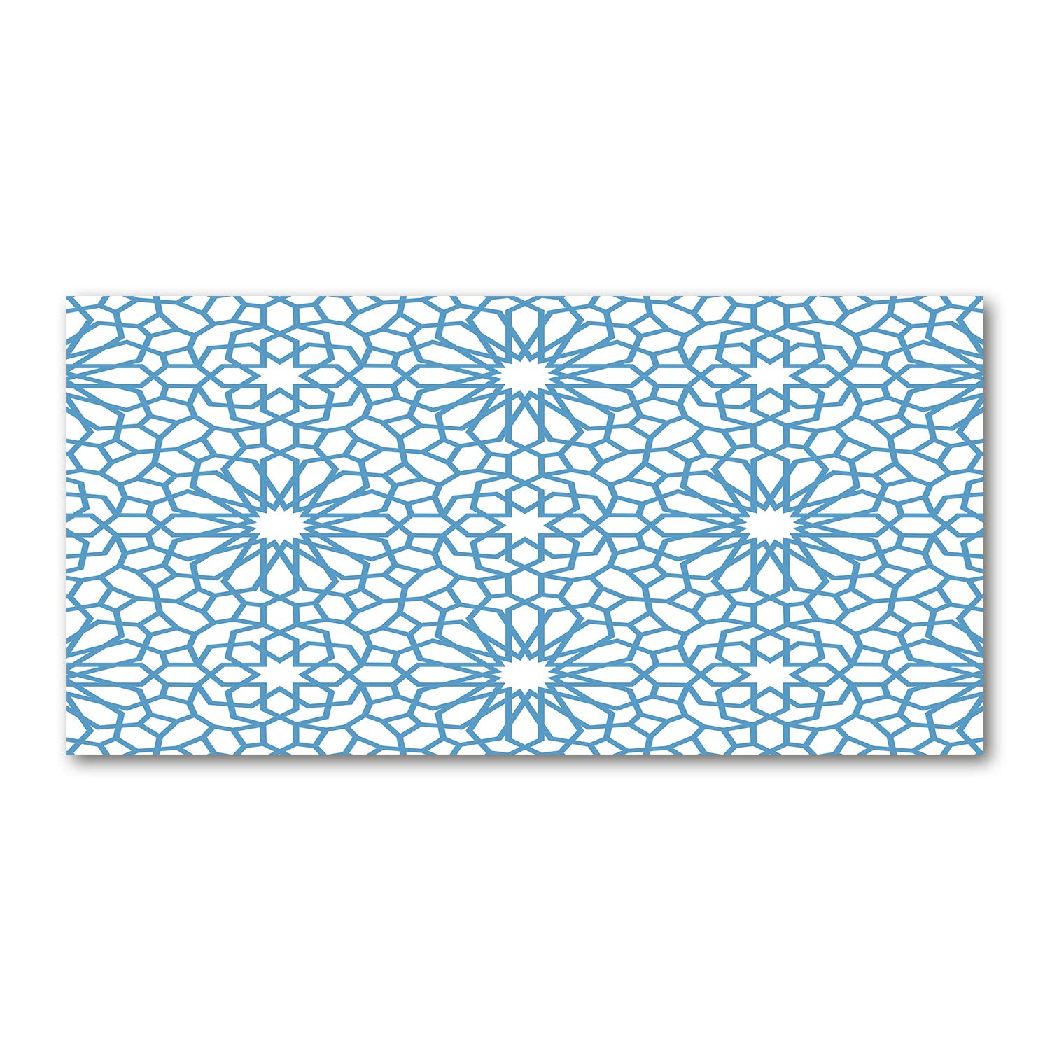 Tableau en verre acrylique 100x50cm Tulup motif oriental pour décoration murale moderne