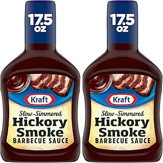Kraft Hickory Smoke Slow-Simmered Barbecue Sauce, 17.5 oz Bottle (Pack of 2)