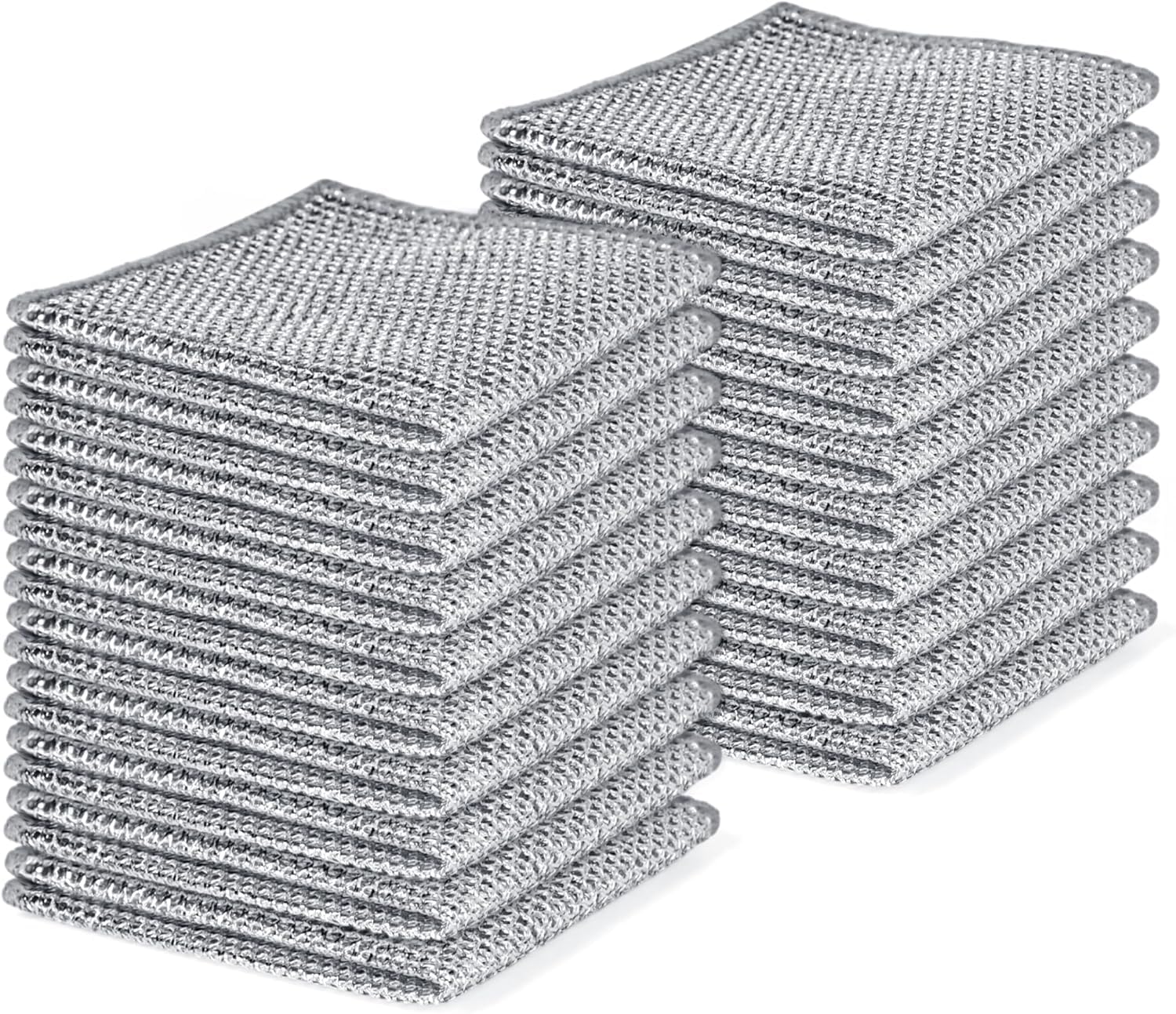 6 12-piece Nano Stain Remover Dishcloth - Non-Abrasive Non-Sticky Multi-Purpose for Kitchen Bathroom Outdoor Use High-Density Polyester for