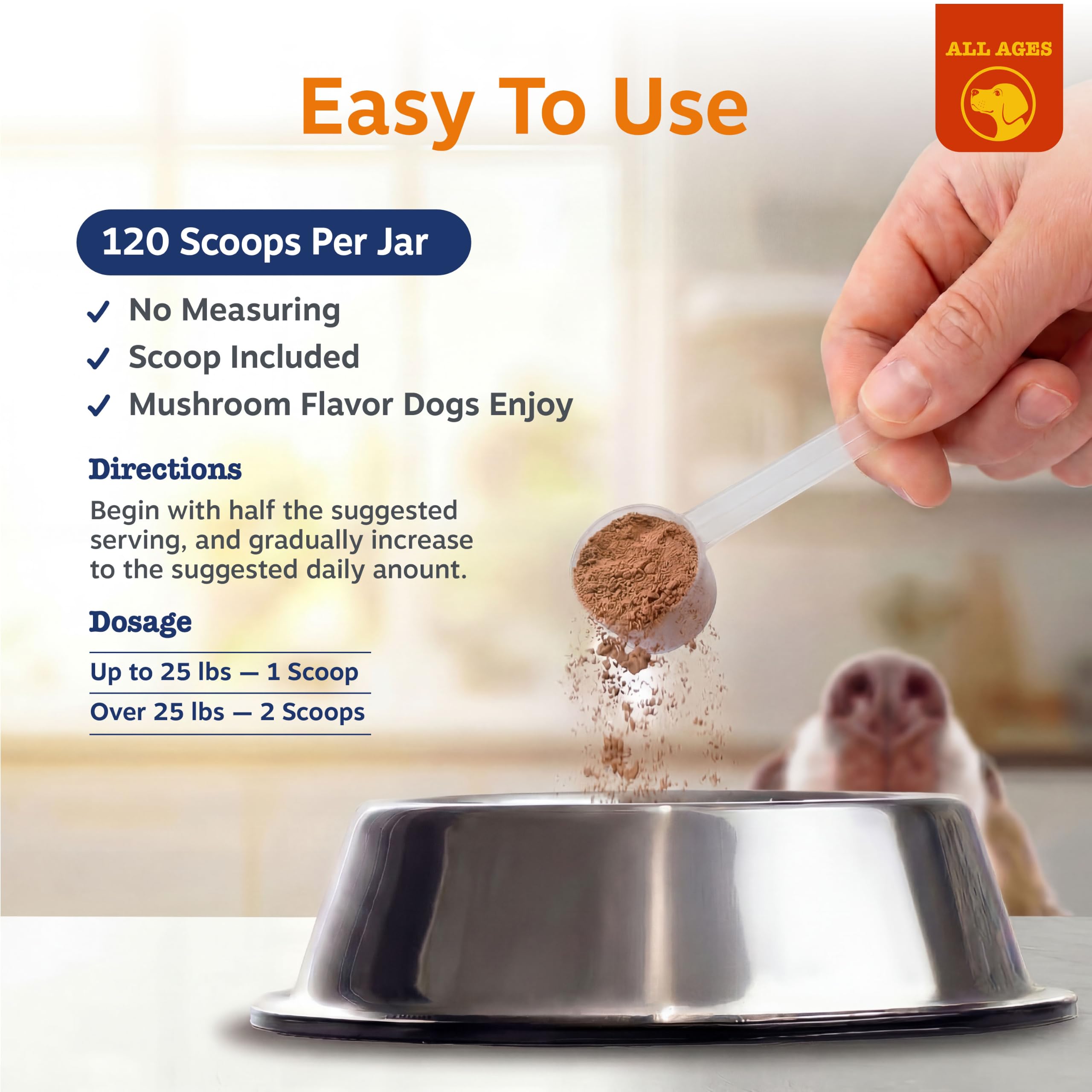 Zesty Paws Turkey Tail Mushroom for Dogs - Organic Mushroom Powder 60g — Amazon image 3