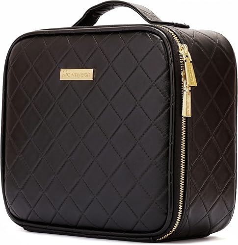 ROWNYEON Bolsa de maquillaje, Negro-S