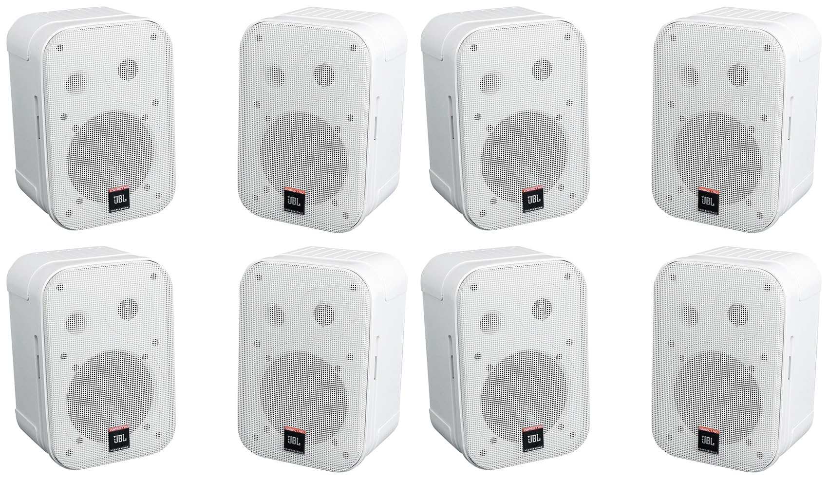 Audiosavings Bundle:(4) Pair JBL C1PRO-WH Control 1 PRO White 5.25