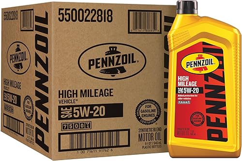 Miniatura 5 de Pennzoil - Aceite de motor para alto kilometraje High Mileage 5W-20, 5 cuartos de galón, (caja de 3)
