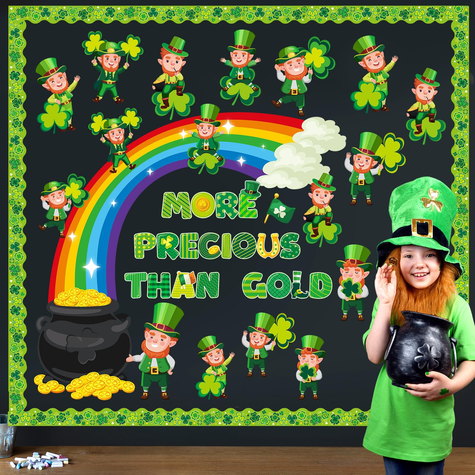 Snapklik.com : Pasimy 64 Pcs St Patricks Day Bulletin Board Decoration ...