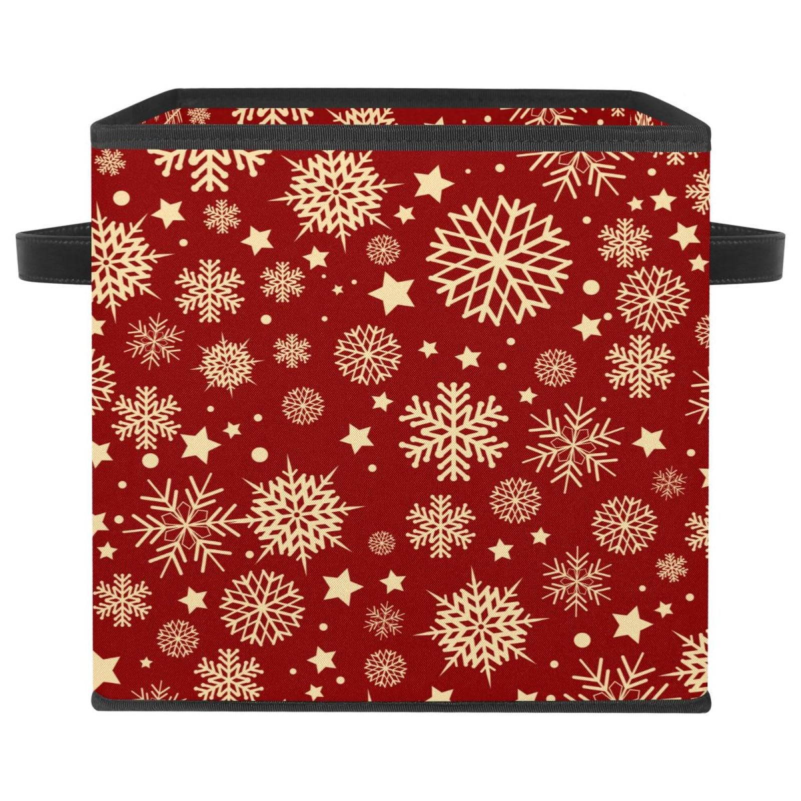 Boîte de rangement pliable flocon de neige panier tissu pour placard