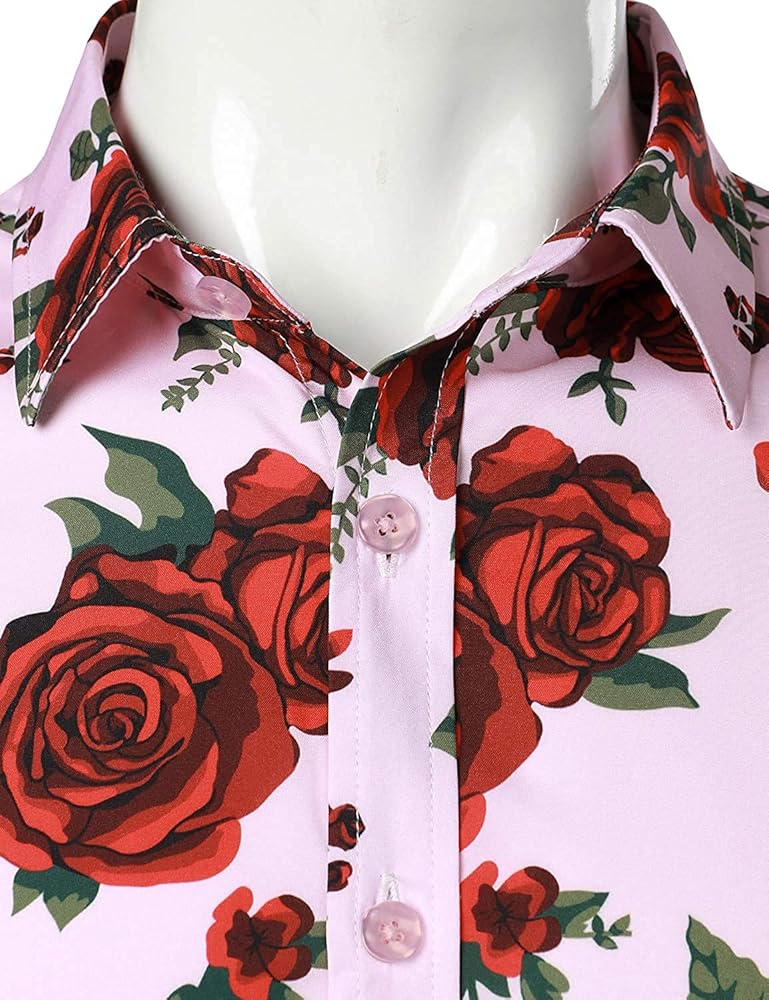 PARKLEES Heren Hipster Urban Design Polyester 3D Gedrukt Slim Fit Lange