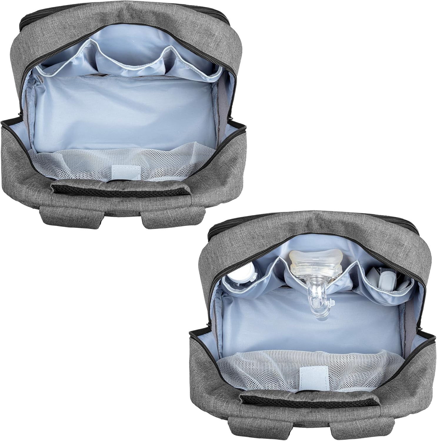 Best Seller CURMIO Travel Backpack Compatible with ResMed Air Sense9, Air Sense10, Portable Supplies Carrying Bag Compatible with Philips CPAP Machine and Accessories, Bag Only,Gray