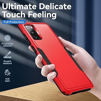 2 PCS Galaxy S20 FE 5G Case with Screen Protection: Heavy Duty Protective Shockproof and Scratch Proof Case for Samsung Galaxy S20 FE 5G