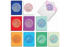 20 Assorted School Coaches Thank You Notecards Bulk Variety Pack Boxed Set
