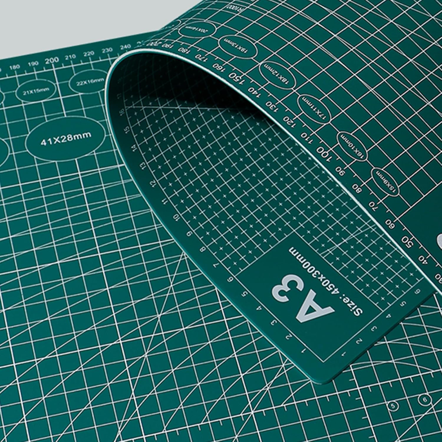 ordinarYone A 3 Size Foldable Selves Healings Cutting Mat Board for Paper Crafting School and Home Use Friendly PVC Materials