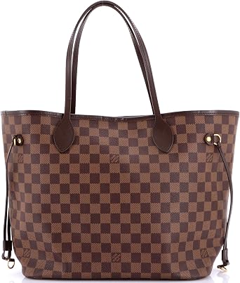 Pre-Loved Neverfull Tote Damier MM, Brown