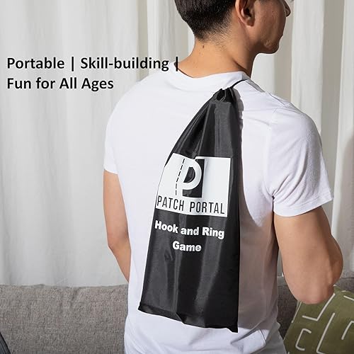 Miniatura 6 de Juego de lanzamiento de anillos para adultos, juegos de ganchos y anillos en un juego de columpios de cuerda, ganchos de batalla al aire libre,