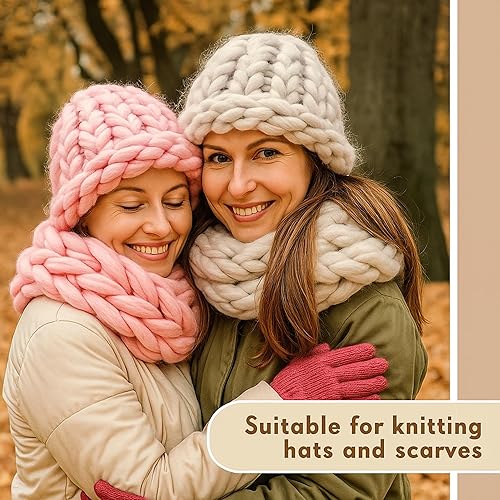 Miniatura 6 de 6 agujas de tejer grandes grandes de madera recta, 3 tamaños, agujas de tejer extra grandes para principiantes, manualidades de tela, ganchillo de