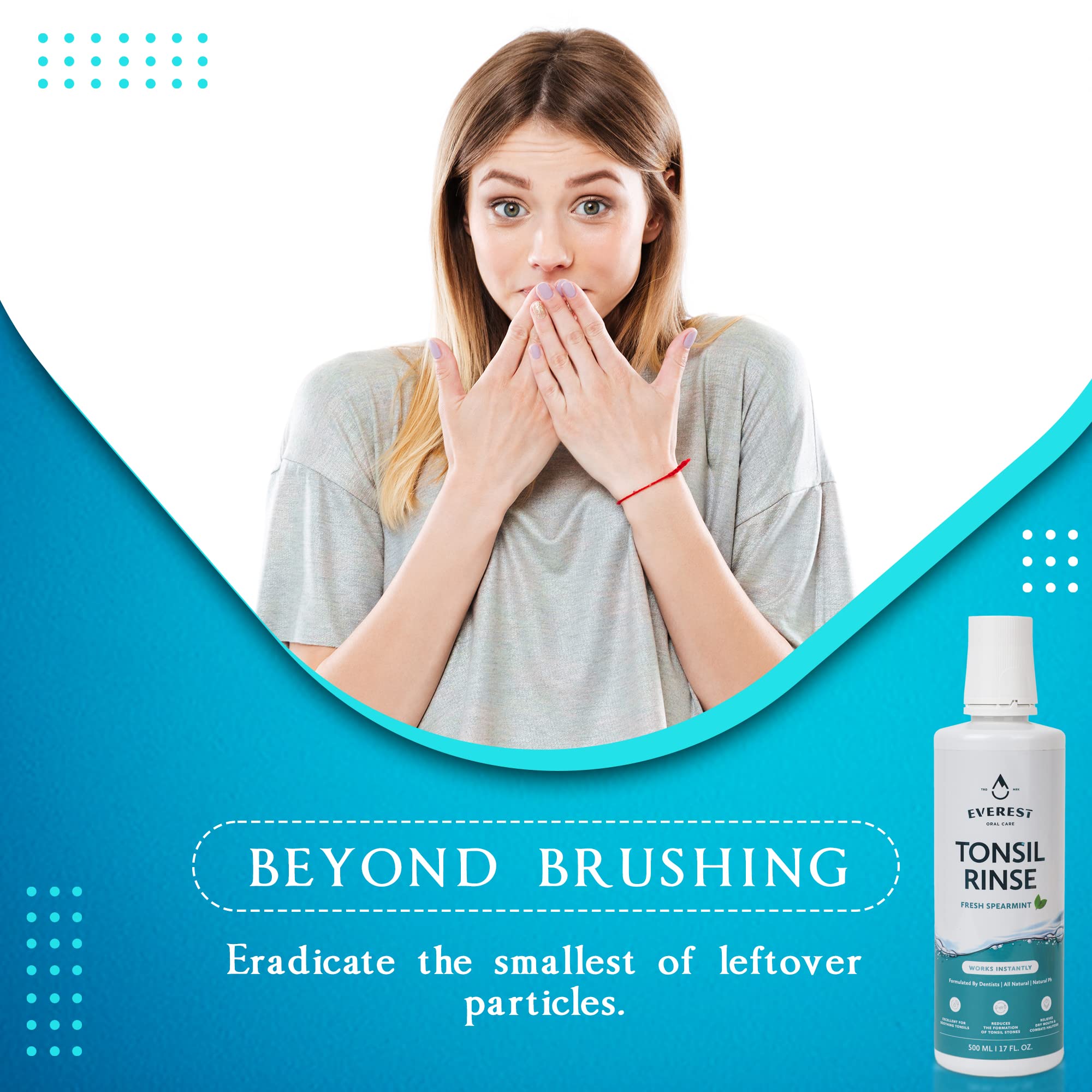 Buy Everest Mouth Wash & Tonsil Stone Remover Natural Mouthwash or