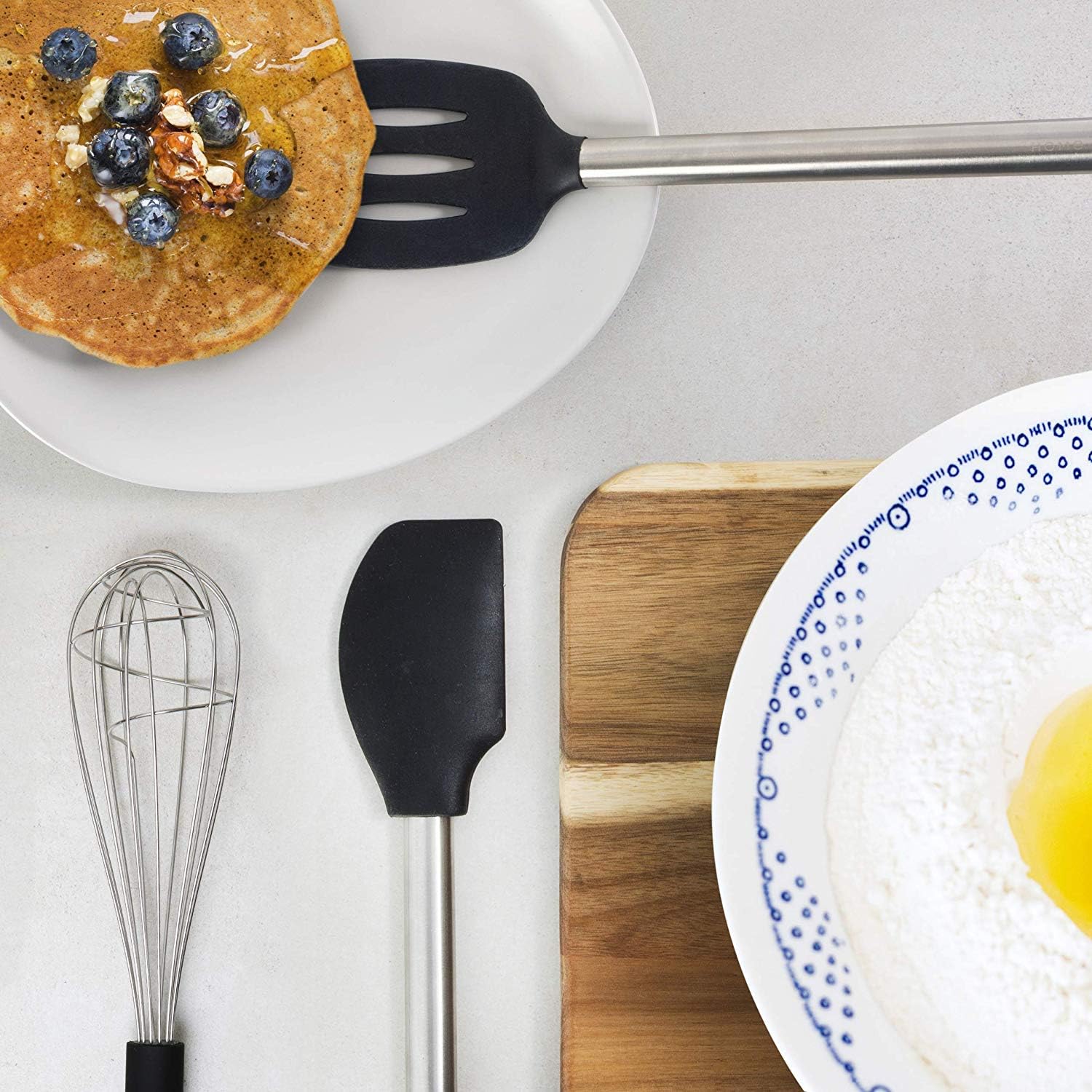 Kitchen Utensil Set-Silicone Cooking Utensils-33 Kitchen Gadgets & Spoons for Nonstick Cookware-Silicone and Stainless Steel Spatula Set-Best Kitchen Tools, Useful Pots and Pans Accessories : Home & Kitchen