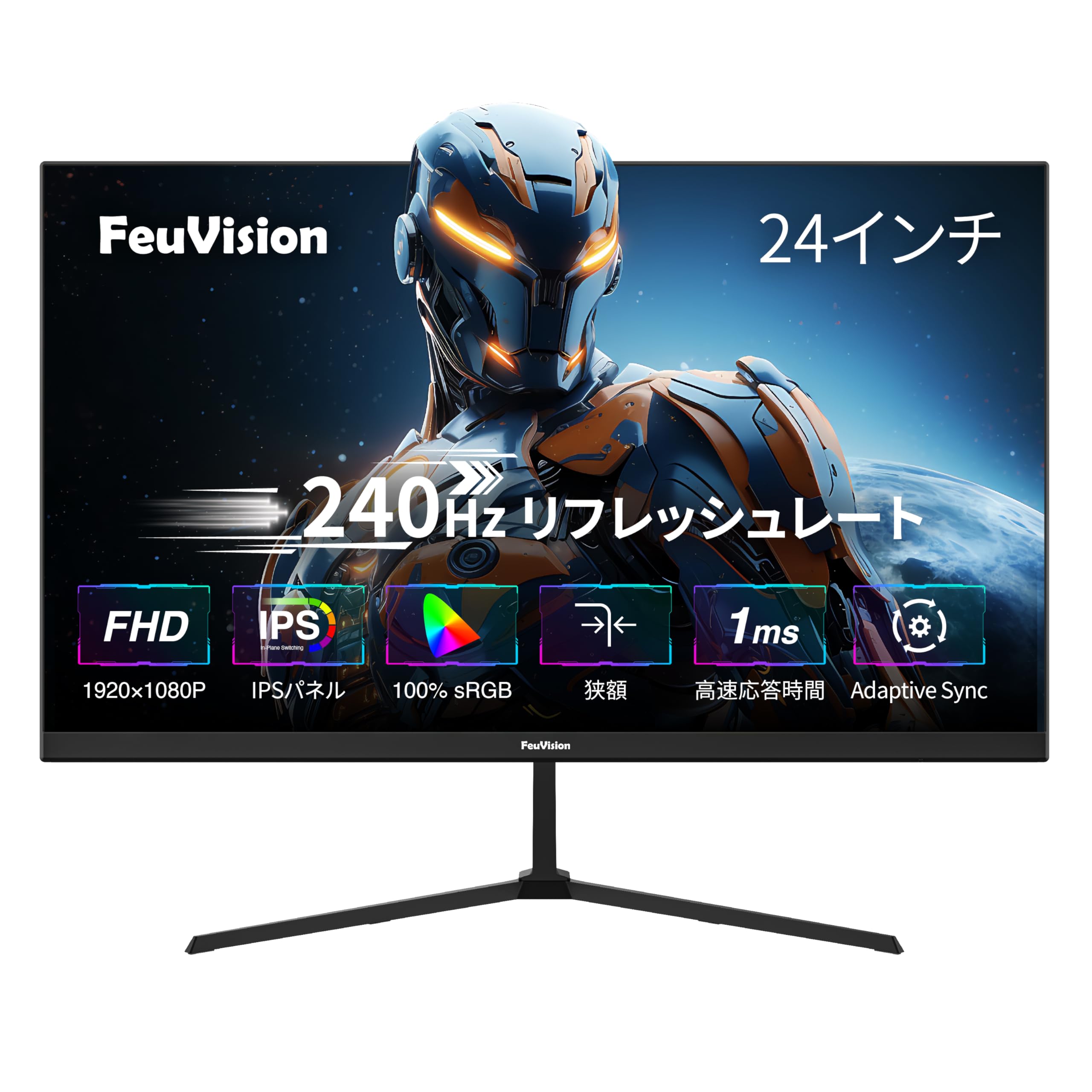 FeuVisionゲーミングモニター 24インチ, 120Hz 519AXr+nynL.jpg