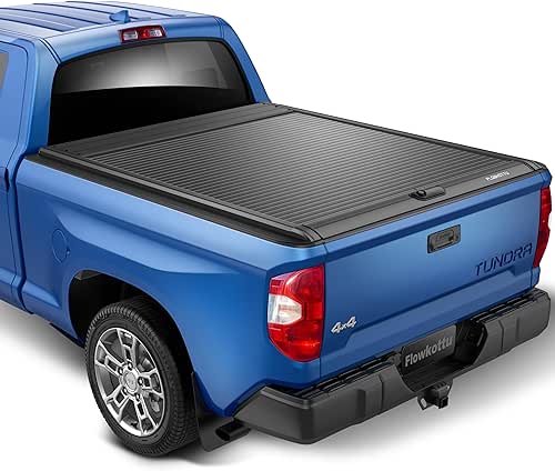 Retractable Hard Tonneau Cover Fits 2014-2025 Toyota Tundra Truck Bed