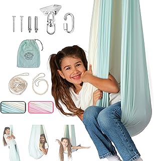 Double Layer Kids Sensory Swing Indoor & Outdoor | Therapy Swing | Sensory Swing for Adults | Hammock | Autism Swing | Special Needs | Reversible Cuddle Chair
