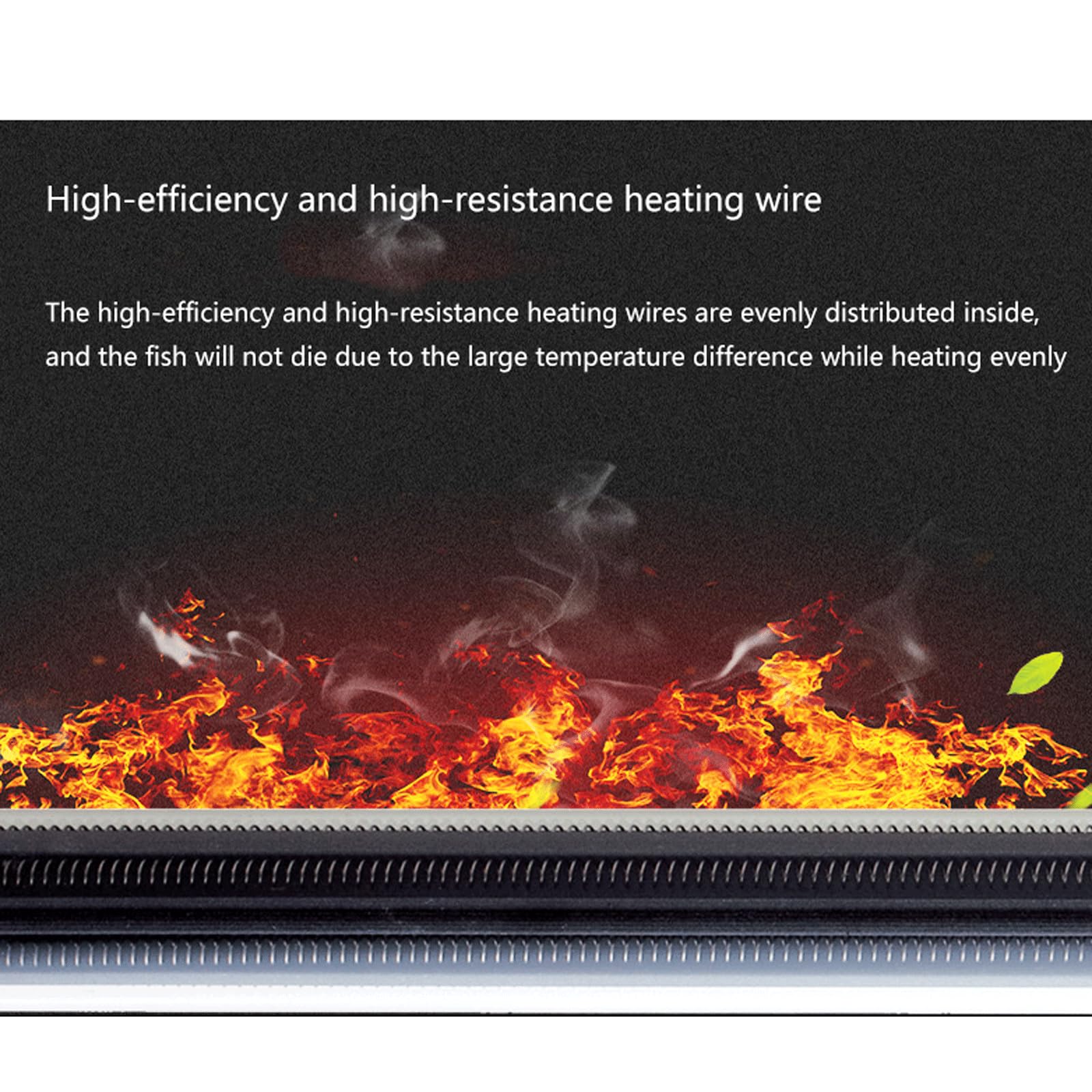 Tiges chauffantes pour Grand Aquarium 500 W avec tiges chauffantes électriques télécommandées, 300 W (300 W)