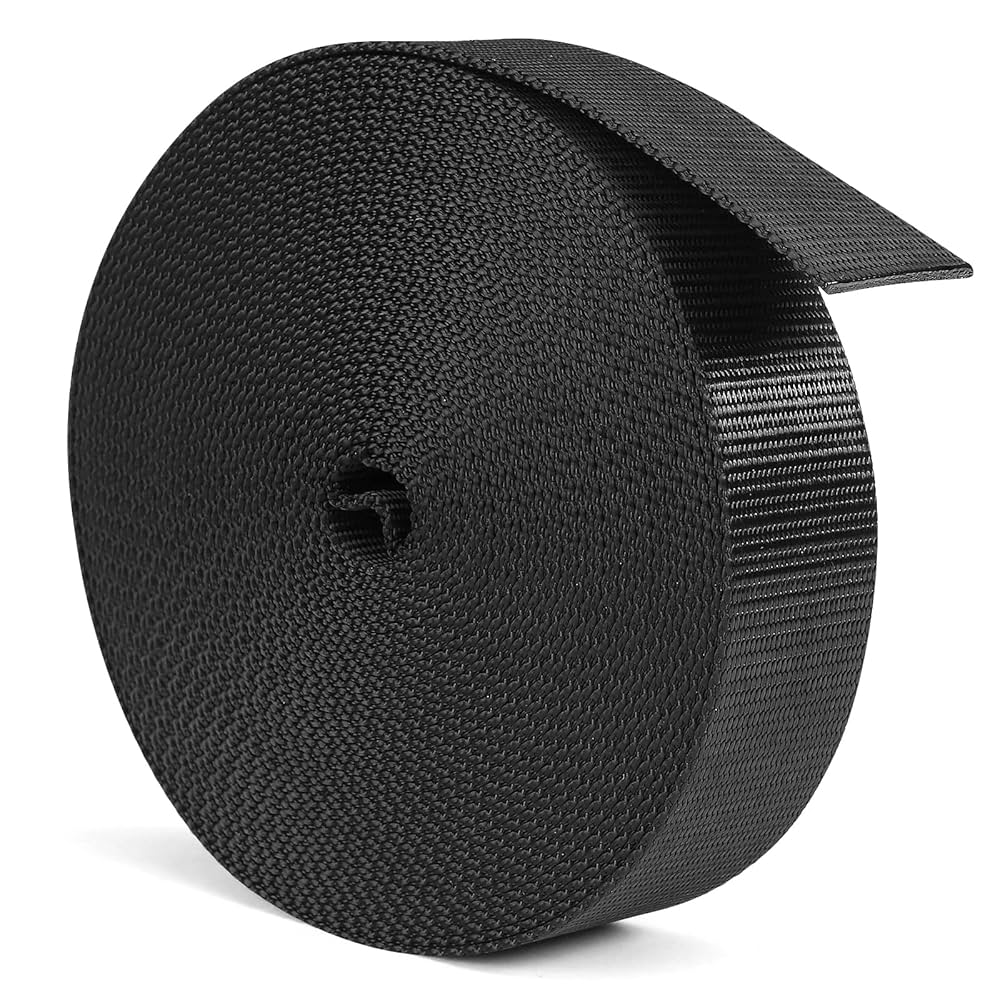 Trimz Cotton Heavy Duty Webbing, Dark Red, 10m X 30mm