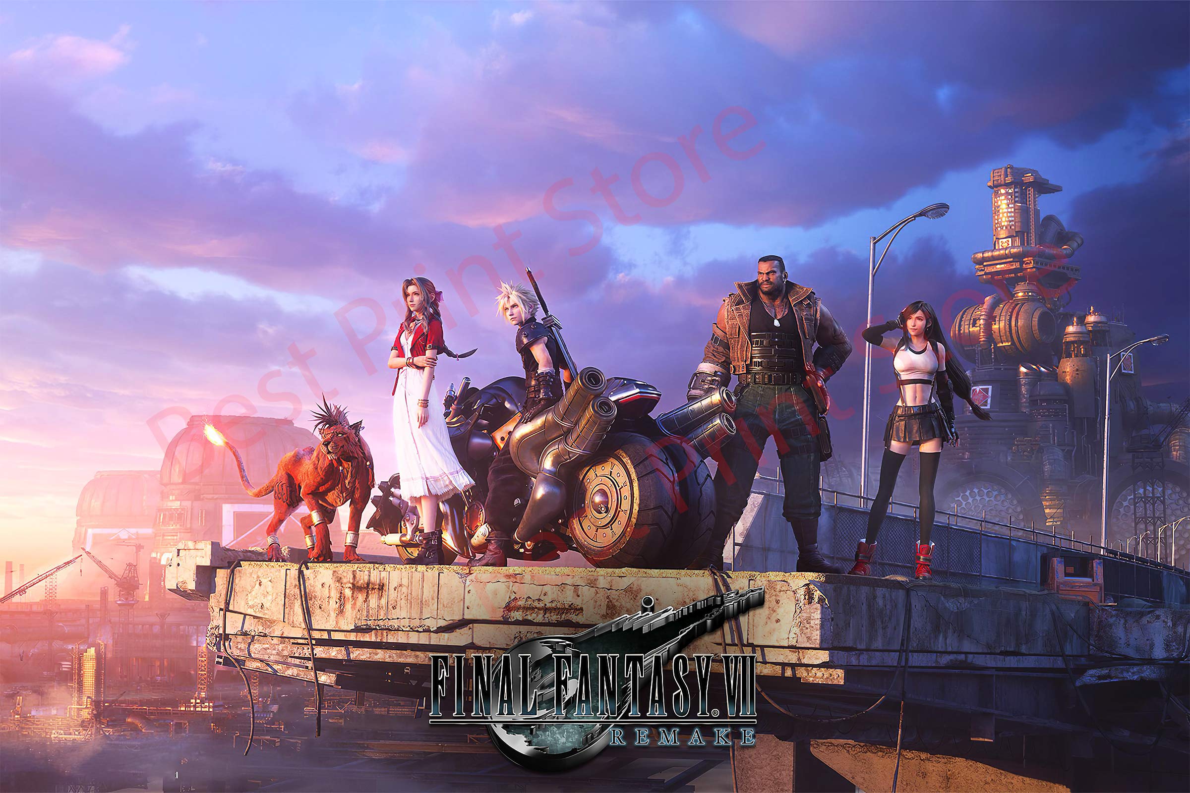 Best Print Store - Final Fantasy 7 Remake, Cloud, Tifa, Aerith